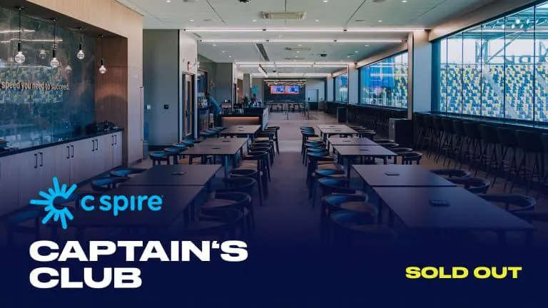 Captain’s Club at Geodis Park, marked sold out