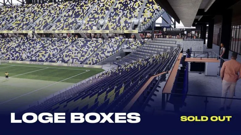 Loge Boxes at Geodis Park, marked sold out